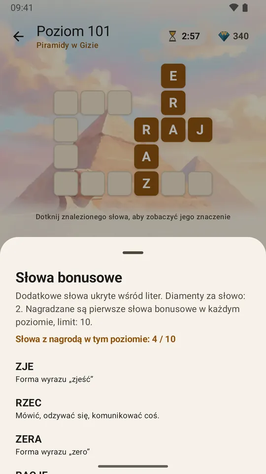 Słowa dodatkowe